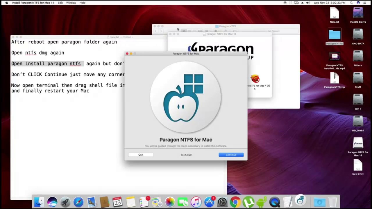 microsoft ntfs for mac by paragon software serial